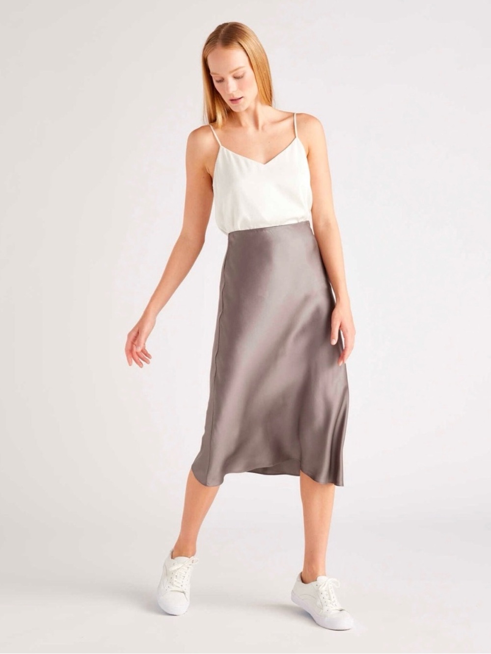 Quince Washable Silk Skirt Size Medium
